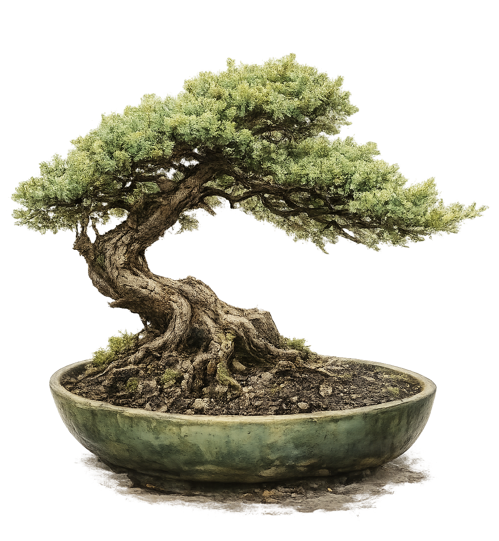 Windswept tree